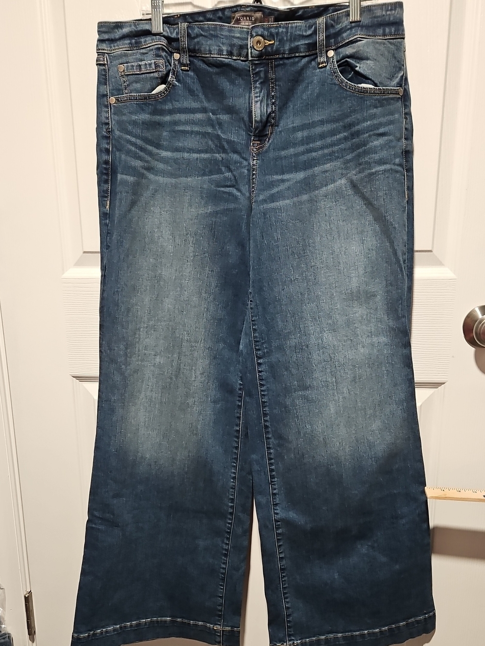 torrid Medium Blue Wide Leg Jeans
